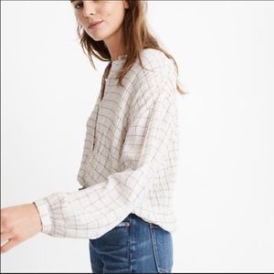 NWT: Madewell Meadow shirt in Windowpane